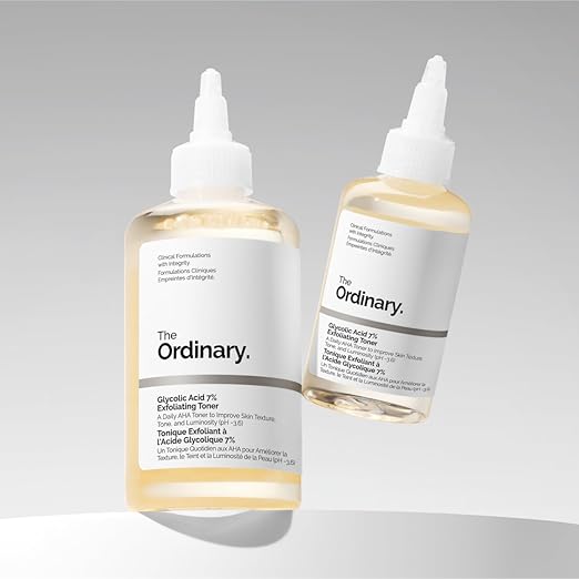 The Ordinary Glycolic Acid 7% Exfoliating Toner, Brightening and Smoothing Daily Toner for More Even-Looking Skin Tone