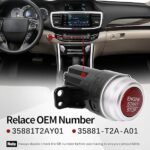 35881T2AY01 Starter Switch Fit for Honda Accord 2014-2017 Engine Ignition Starter Button Keyless Ignition Start Switch Replaces 35881-T2A-A01