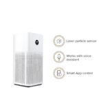 Mi Air Purifier 3 with True HEPA Filter, removes air pollutants, smoke, odor, bacteria & viruses with 99.97% efficiency, coverage area up to 484 sq. ft, Wi-Fi & Voice control - Alexa/GA (white)